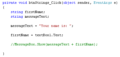 button_code_commenta A Commented line