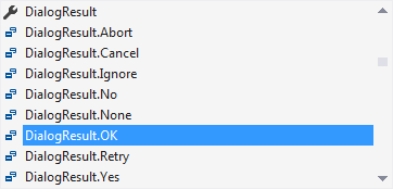 form_dialog_list The DialogResults list