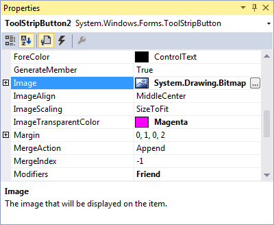 toolstrip_form4 Image properties