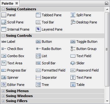 palette-1 The NetBeans Control Palette
