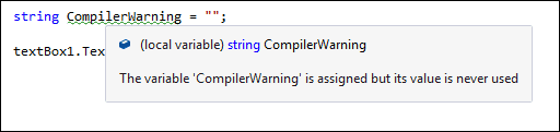 Compiler Warning in C#