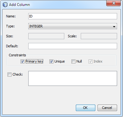 add_coulmn_db2 The Add Column dialog box