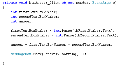 Get 2 numbers from the text boxes