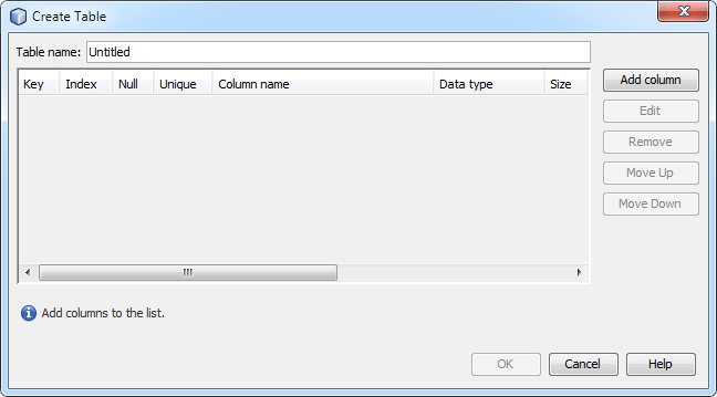create_table_db The Create Table dialogue box