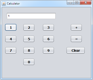 form_calculator_one_but Testing out number  buttons for a Java Calculator