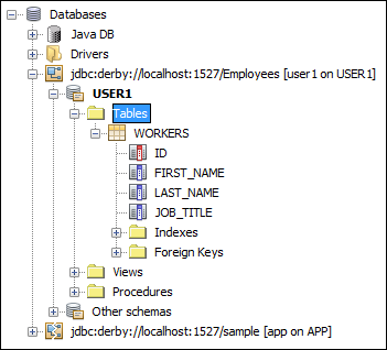 services_databases3 Table columns have been created