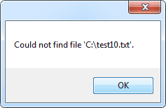 try_catch_message File Not Found Error