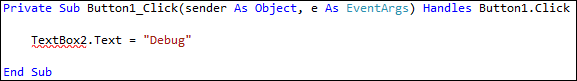 underline_code VB code with wiggly line denoting an error
